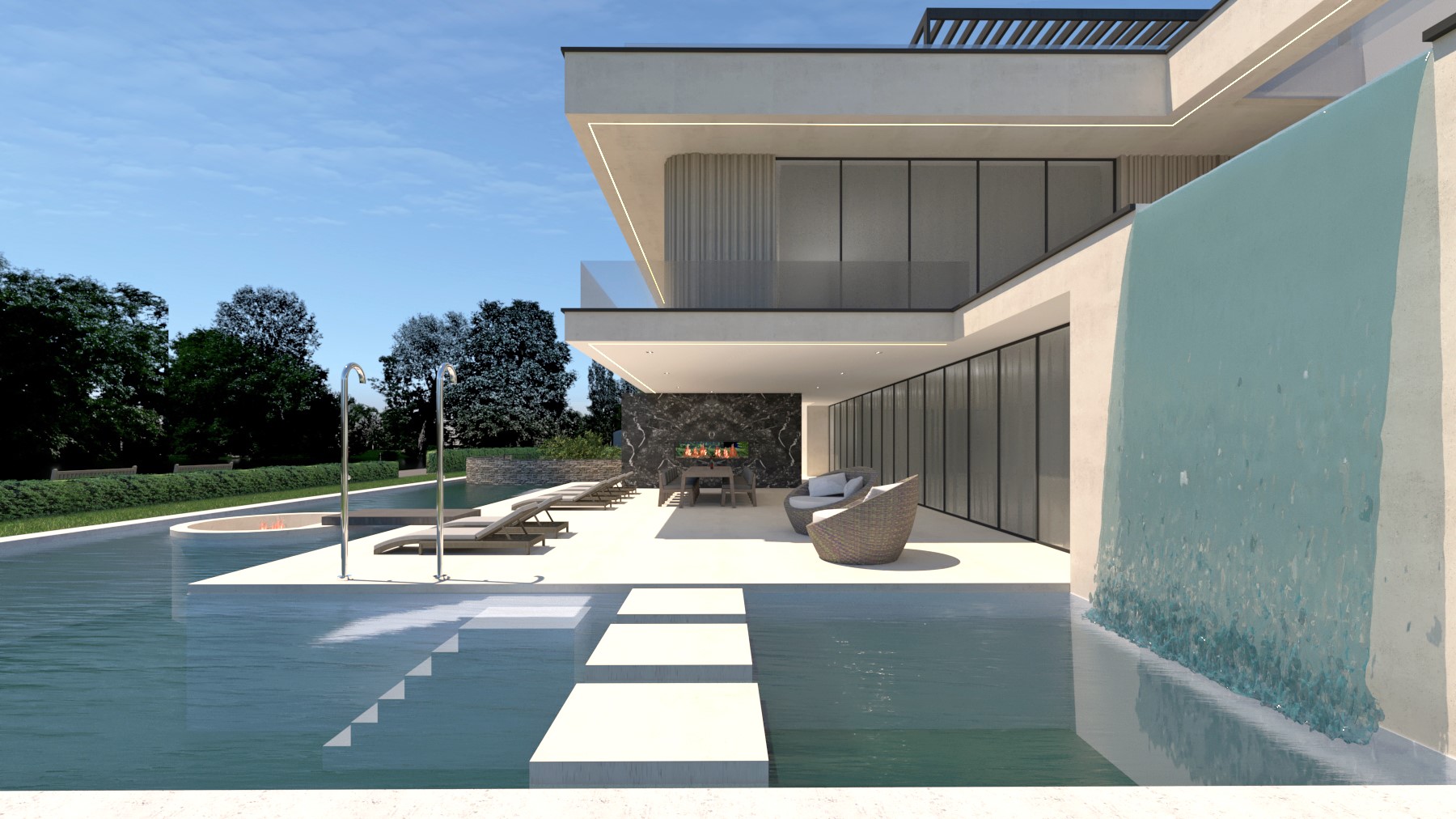 Waterfall house design by architect Maxim Winkelaar