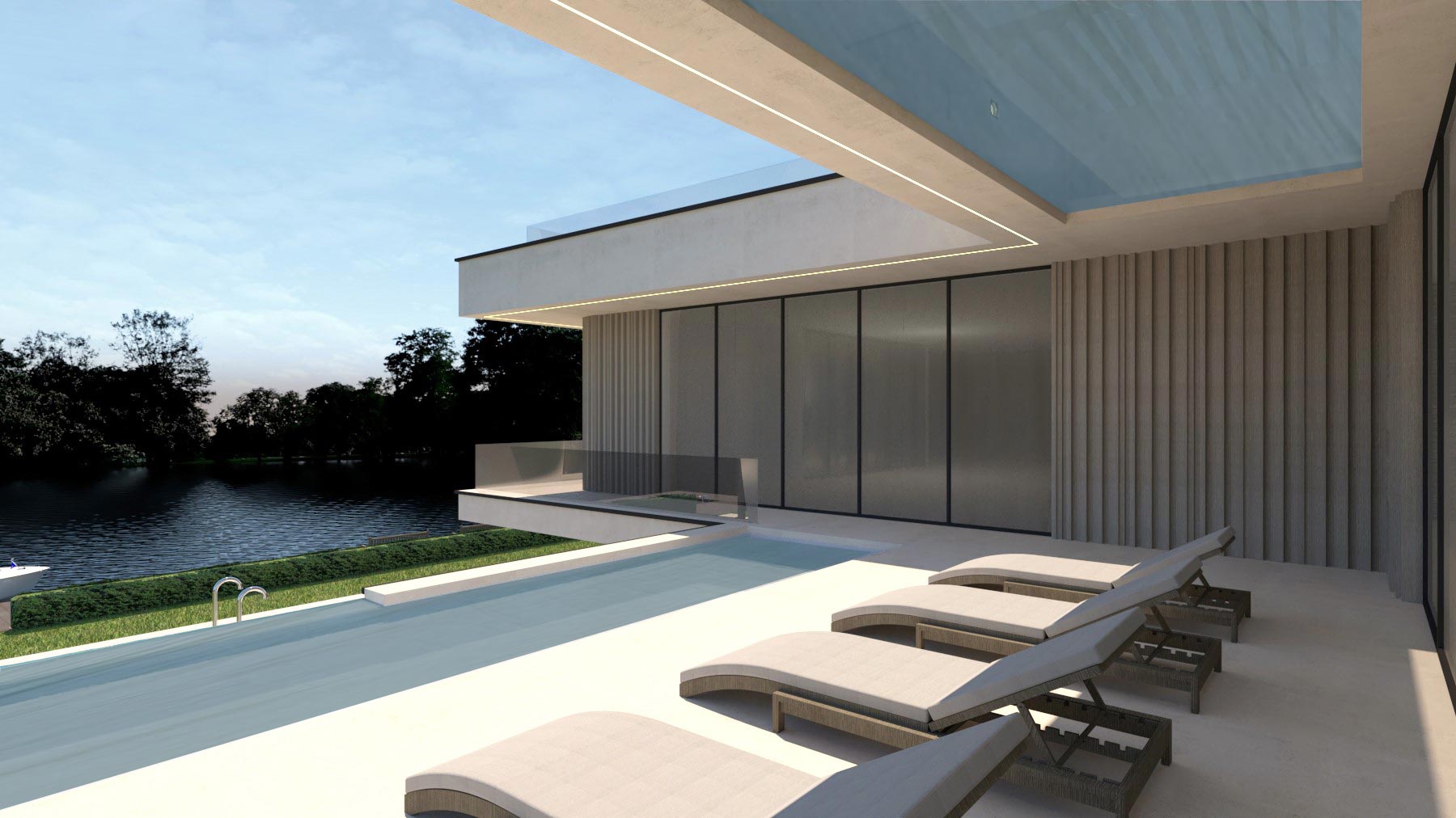 House with 3 swimming pools in The Netherlands