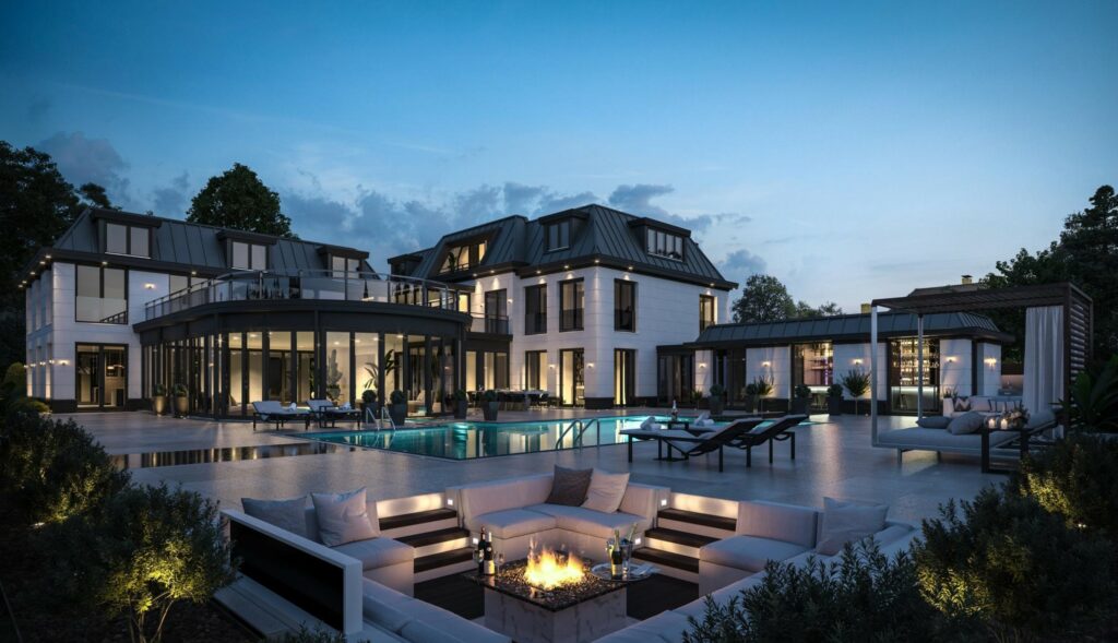 Villa Vinkeveen by night