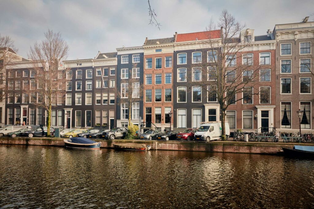 Grachtenpanden op de Keizersgracht Amsterdam