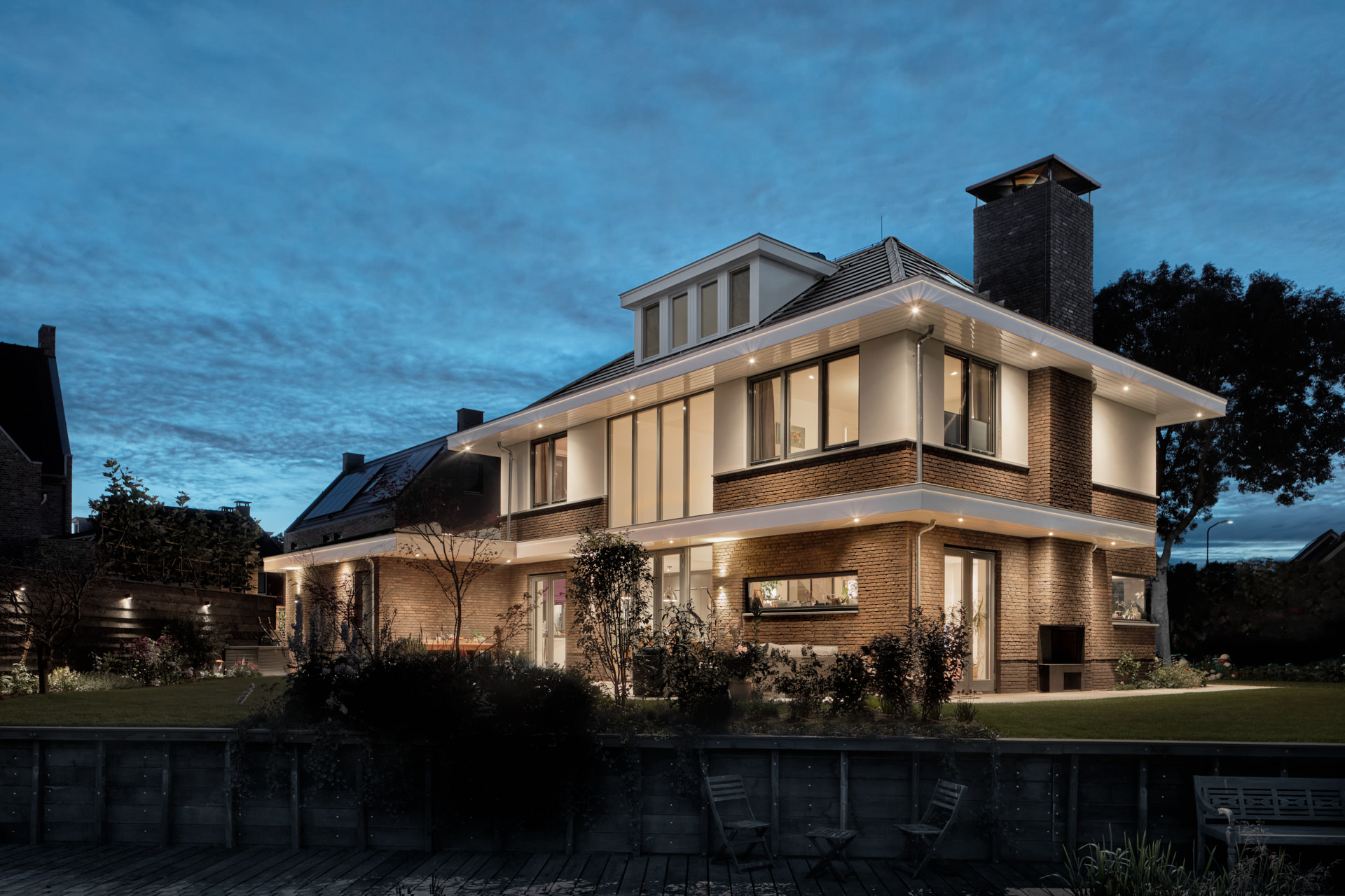 Moderne jaren 30 villa in Vinkeveen ontwerp door nieuwbouwarchitect Maxim Winkelaar uit Amsterdam. Moderne jaren 30 nieuwbouw woning in Vinkeveen door architect Maxim Winkelaar