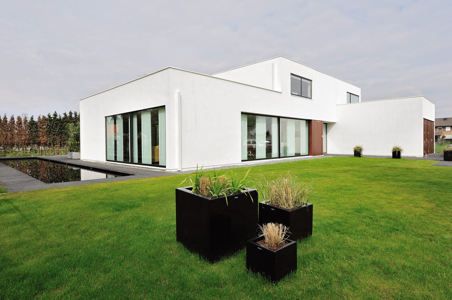 Nieuwbouw villa Bemmel 02 Nieuwbouw villa Bemmel ontwerp door architect Maxim Winkelaar uit Amsterdam