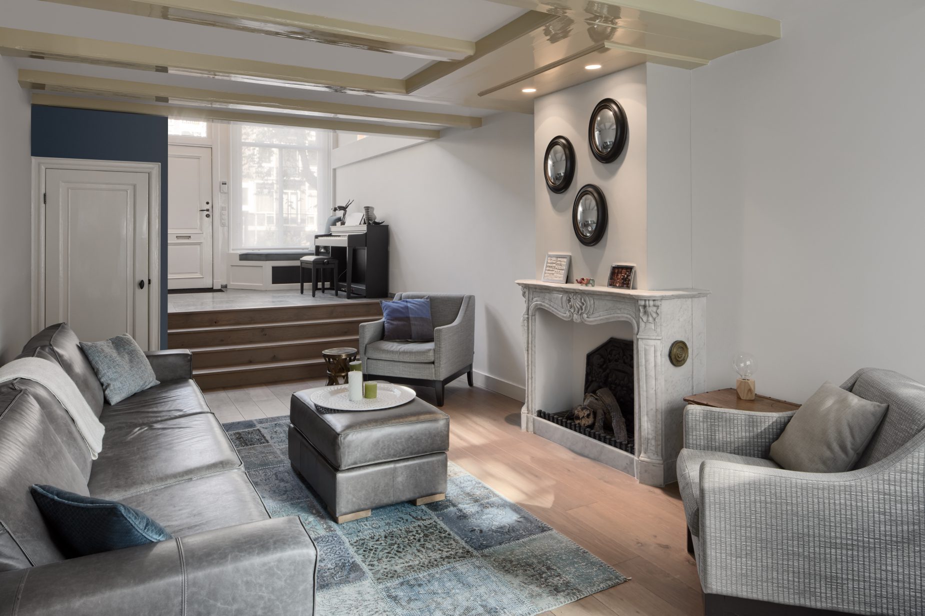 Grachtenpand Amsterdam 1-4 Renovatie van grachtenpand in Amsterdam gelegen in de Jordaan ontwerp met funderingsherstel door amsterdamse architect Maxim Winkelaar op Keizersgracht.
