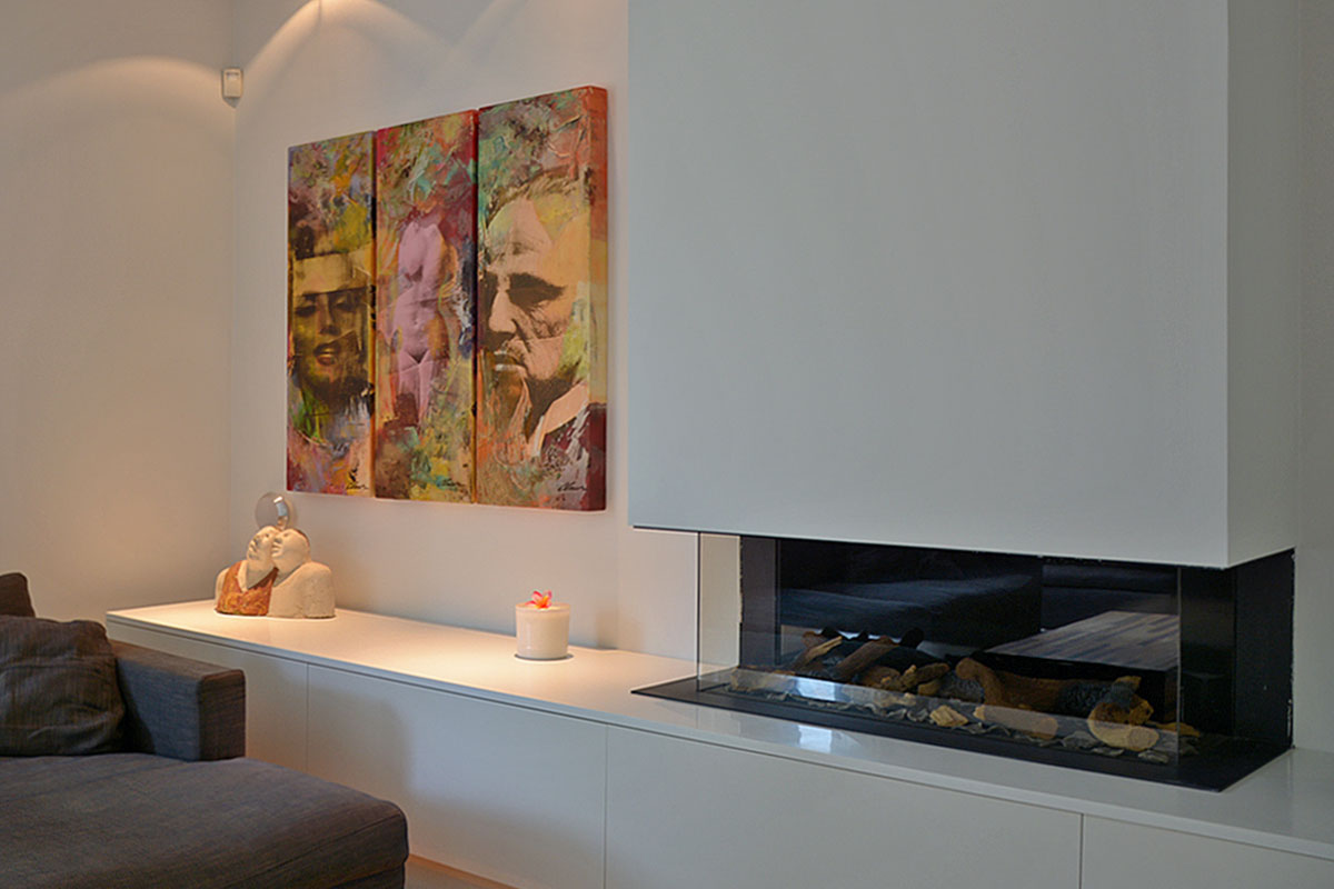 Huis-Bussum-4 Verbouwen van jaren 30 woning in Brediuskwartier Bussum door architect Amsterdam Maxim Winkelaar. Stalen deuren en Siematic keuken.