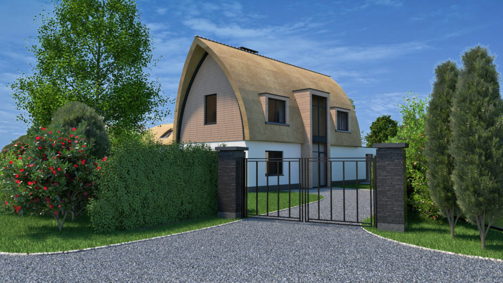Nieuwbouw ontwerp voor vrijstaande woning in Kortenhoef aan de Loosdrechtse plassen door architect amsterdam Maxim Winkelaar