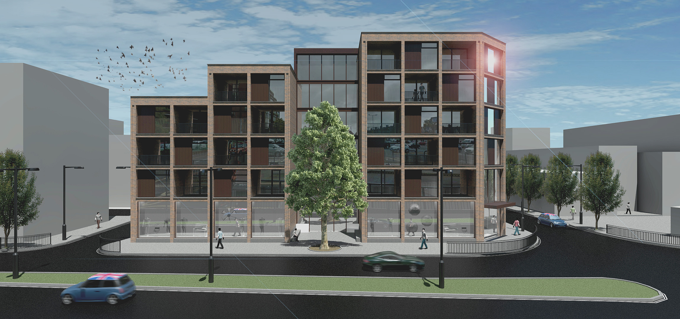 Maxim Winkelaar Architects appartementencomplex London Ontwerp appartementencomplex door architect Maxim Winkelaar uit Amsterdam voor een project in London, Engeland.
