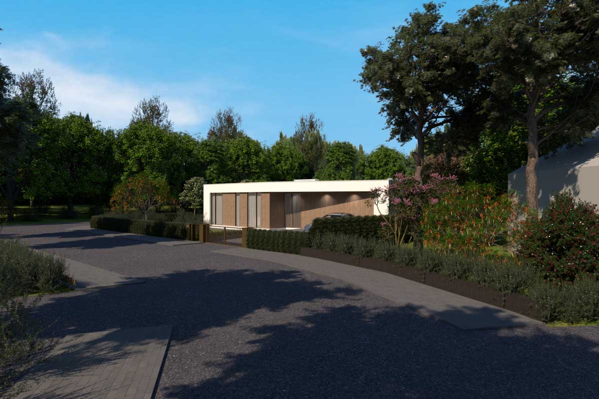 Moderne-witte-villa_Huizen_01 Ontwerp voor een nieuwbouwwoning in Huizen door Architect uit Amsterdam Maxim Winkelaar.