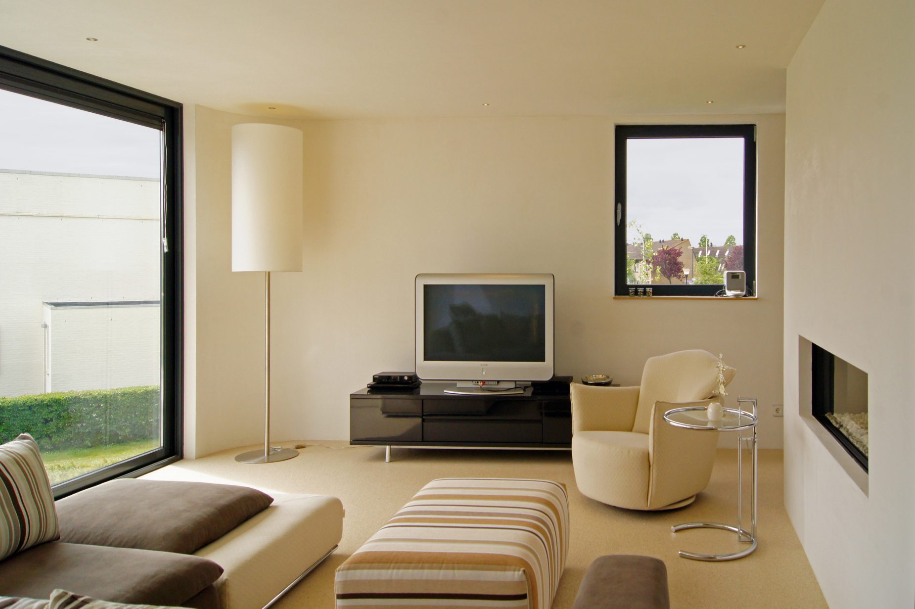 Interieur villa Zoetermeer Architect Zoetermeer, Rotterdam en Den Haag Maxim Winkelaar ontwerp voor nieuwbouwwoning met rondingen.