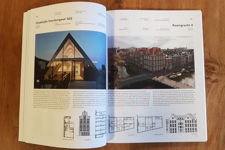 Boekpublicatie in Gbeouwd in Amsterdam door Gemeente A,sterdam, architect Maxim Winkelaar.