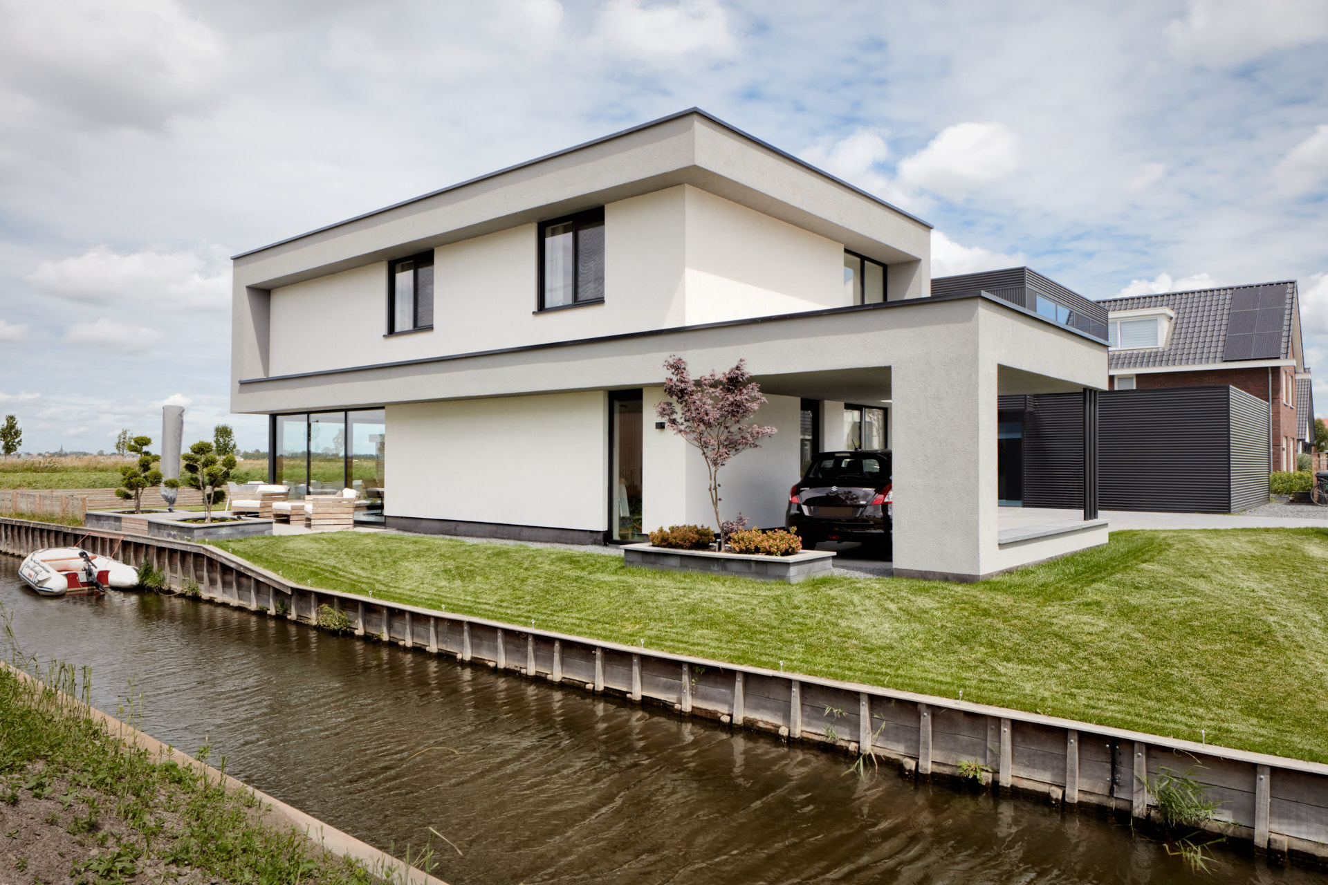 Nieuwbouw vrije kavel rotterdam nesselande door architectenbureau maxim winkelaar uit amsterdam.