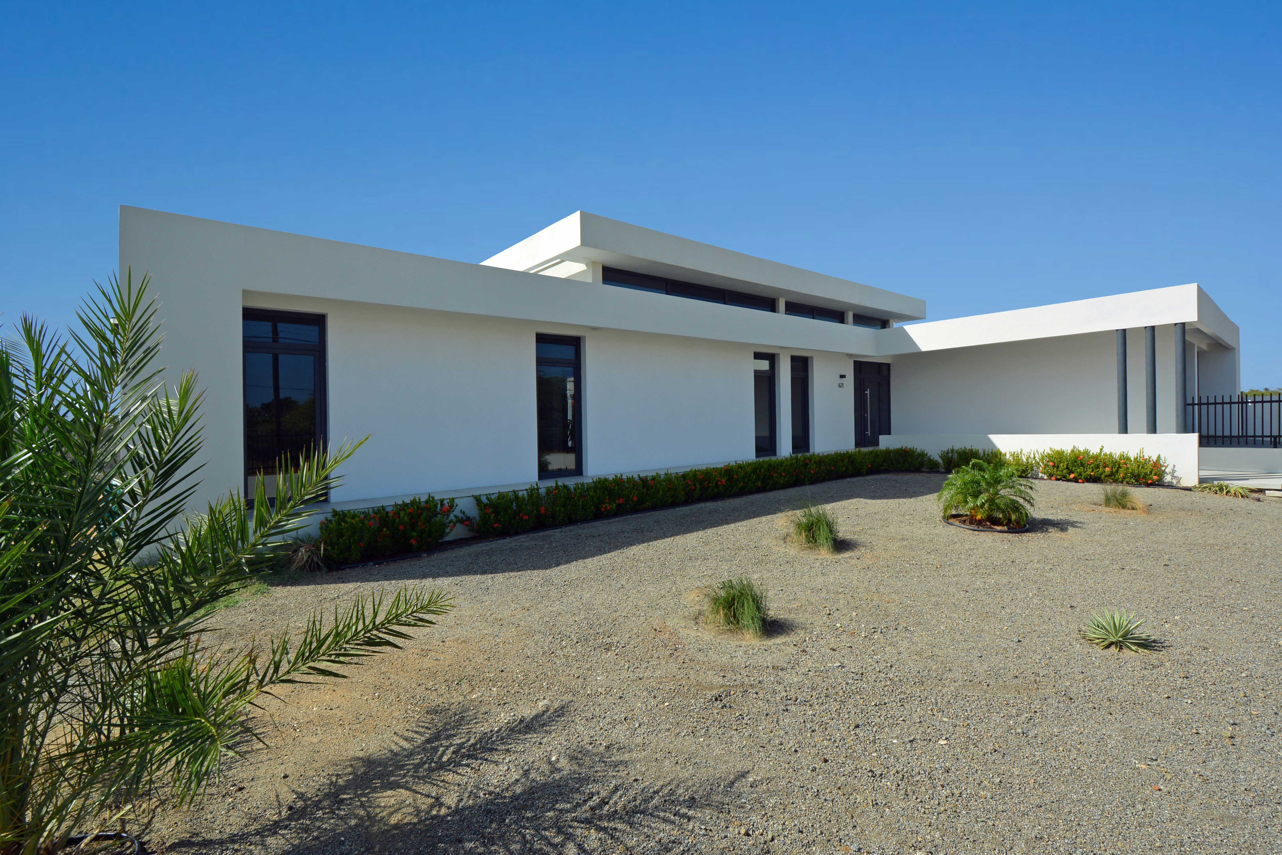 Villa-Aruba-ontwerp-architect-modern Architectenbureau Amsterdam Maxim Winkelaar maakt ontwerp voor een moderne nieuwbouwvilla op Aruba, Bonaire en Curaçao.
