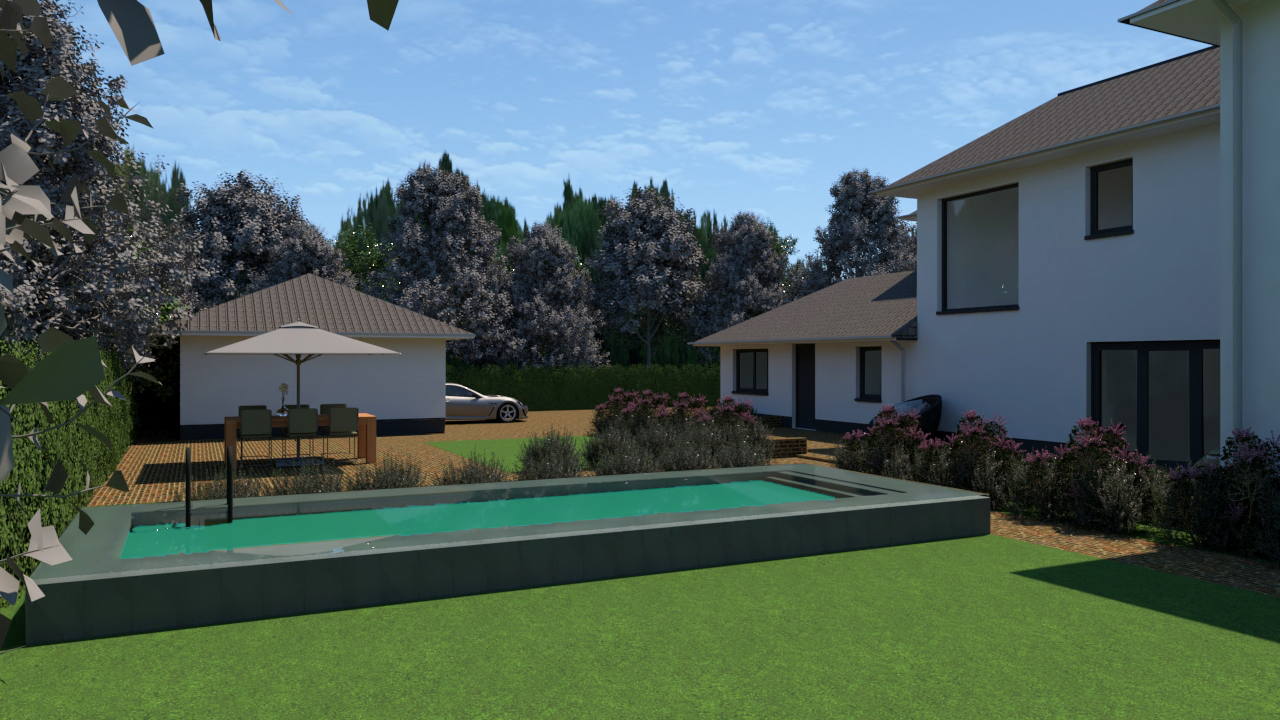 Nieuwbouw villa met zwembad in Hilversum door architect Maxim Winkelaar Renovatie van villa in Trompenberg Hilversum door architectenbureau Maxim Winkelaar.