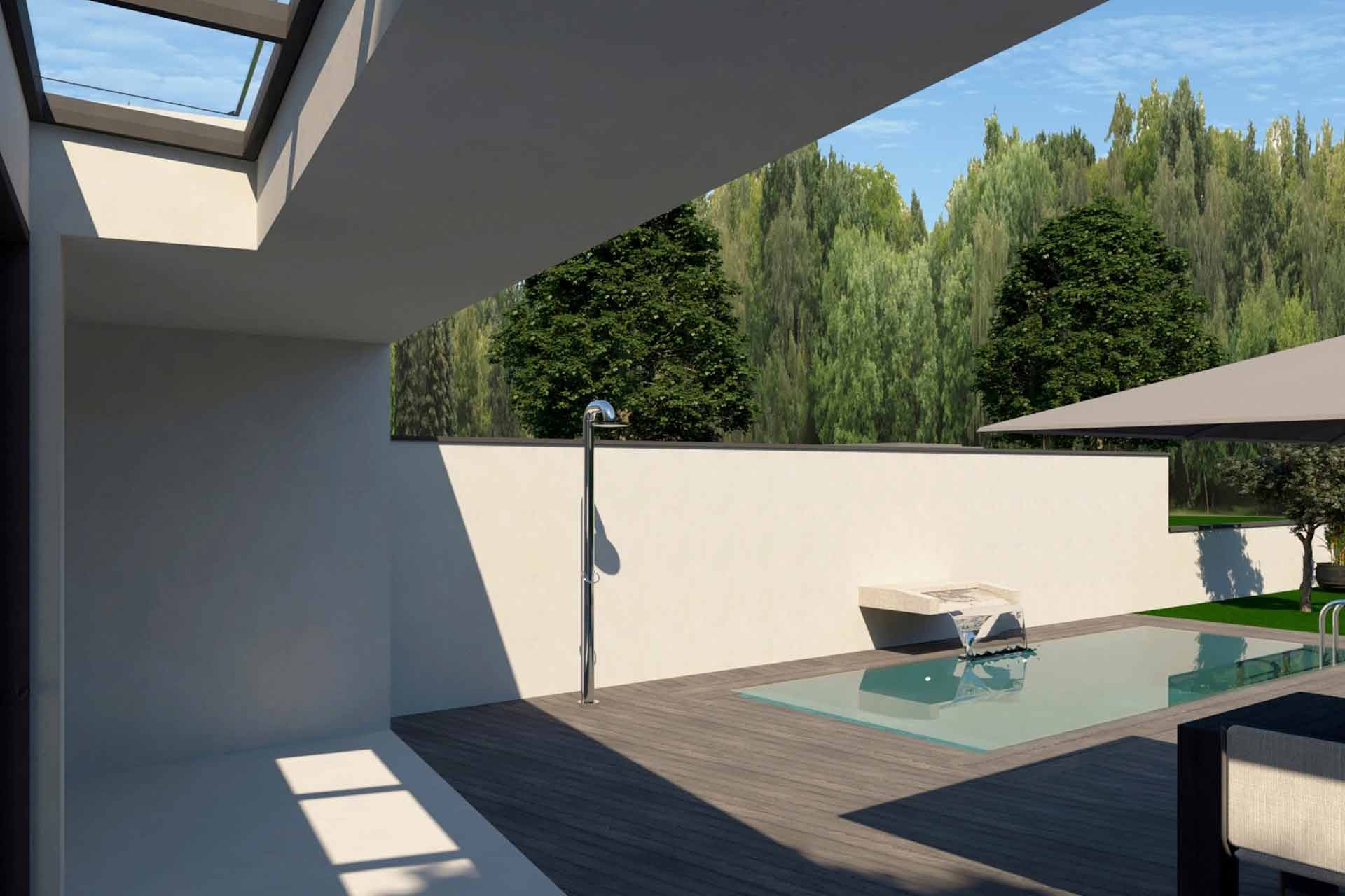 Villa-Kortenhoef-3_nieuwbouw_3 Veranda met daklicht en zwembad