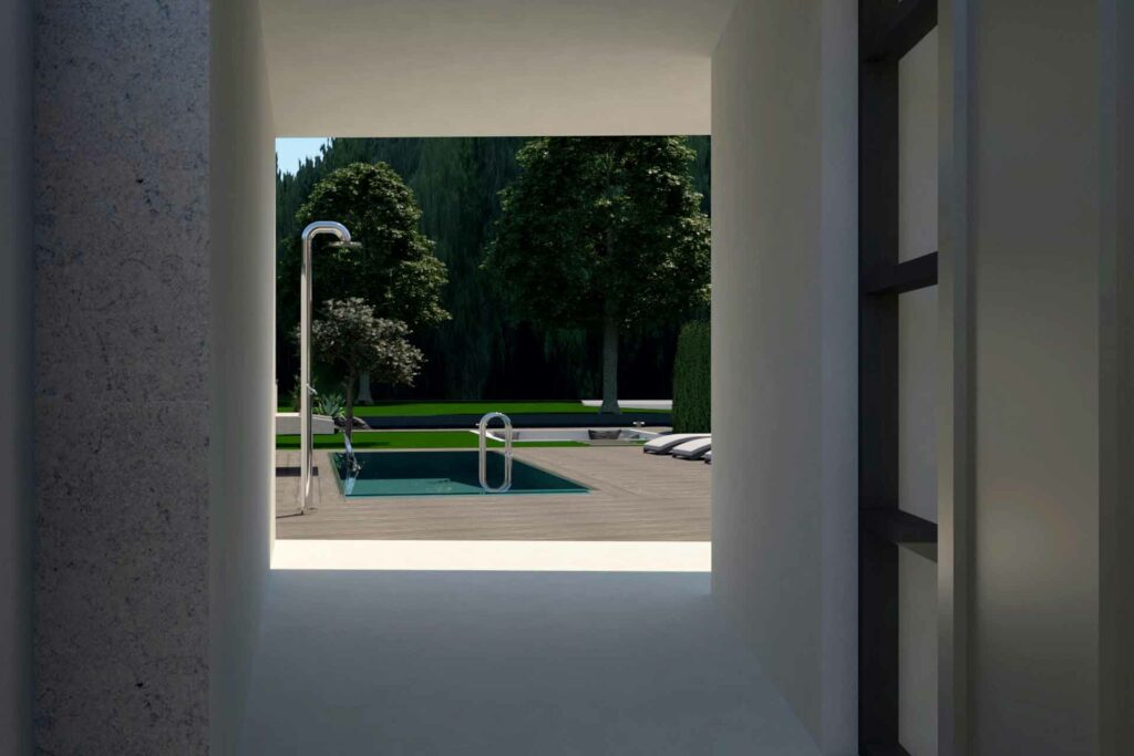 Moderne villa met doorkijk naar zwembad